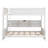 Bunk Bed With Storage Cabinets And USB Ports-1109106061-1109106060