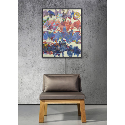 Flurina - peinture sur toile avec cadre flottant