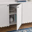 Buffet blanc festonné 4 portes Emmeline-106714567