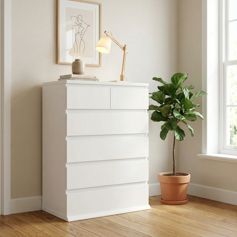 60cm W Chest of Drawers, 6  Drawer