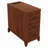 End Table with 3 Drawers, Corner Table with 4 Open Shelves, Tall Side Table for Bedroom and Corner