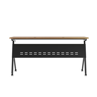 Commercial Nesting Flip Training Table With Steel Frame And Y-Legs