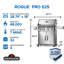 Barbecue à 4 brûleurs avec brûleur latéral infrarouge et grille de cuisson en fonte Rogue PRO 525-107530851-107413897