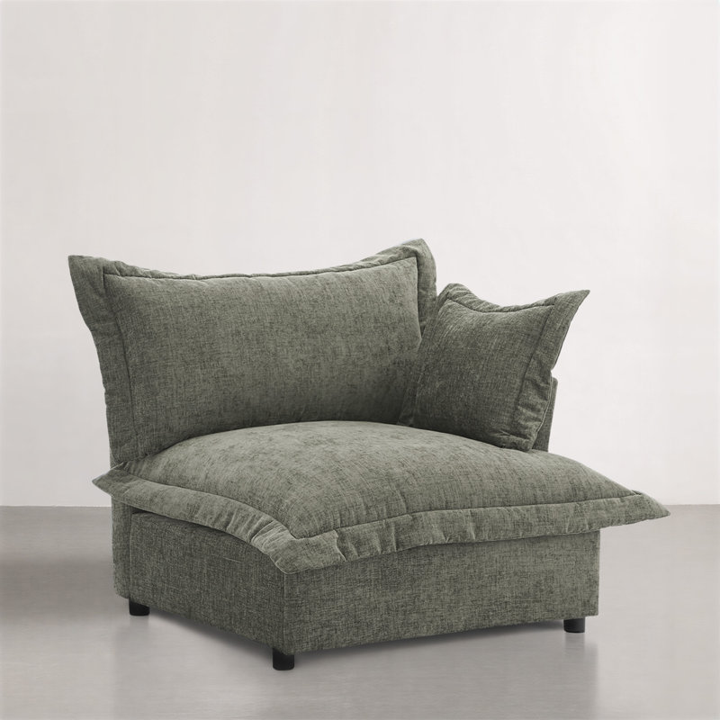 Upholstered Armchair, Grey