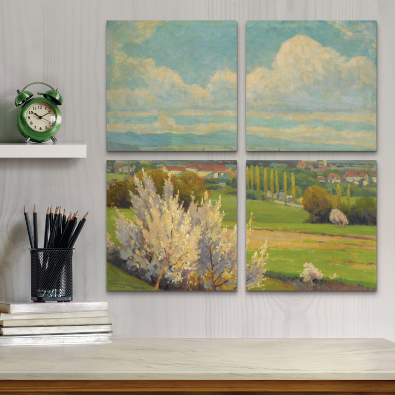 Ensemble de 4 panneaux d'art mural - Ludovit Cordak 