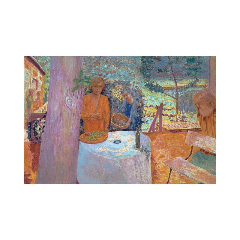 La terrasse à Vernonnet, 1939, H 18 po x l 26 po x P 1,5 po