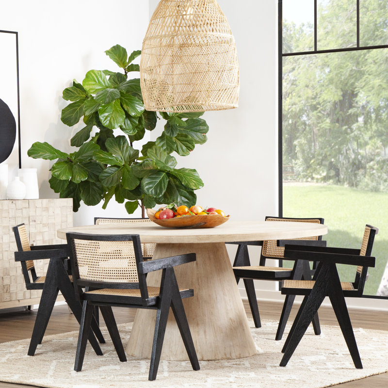 Table de salle à manger Ross, H 30 po x l 55 po x L 55 po