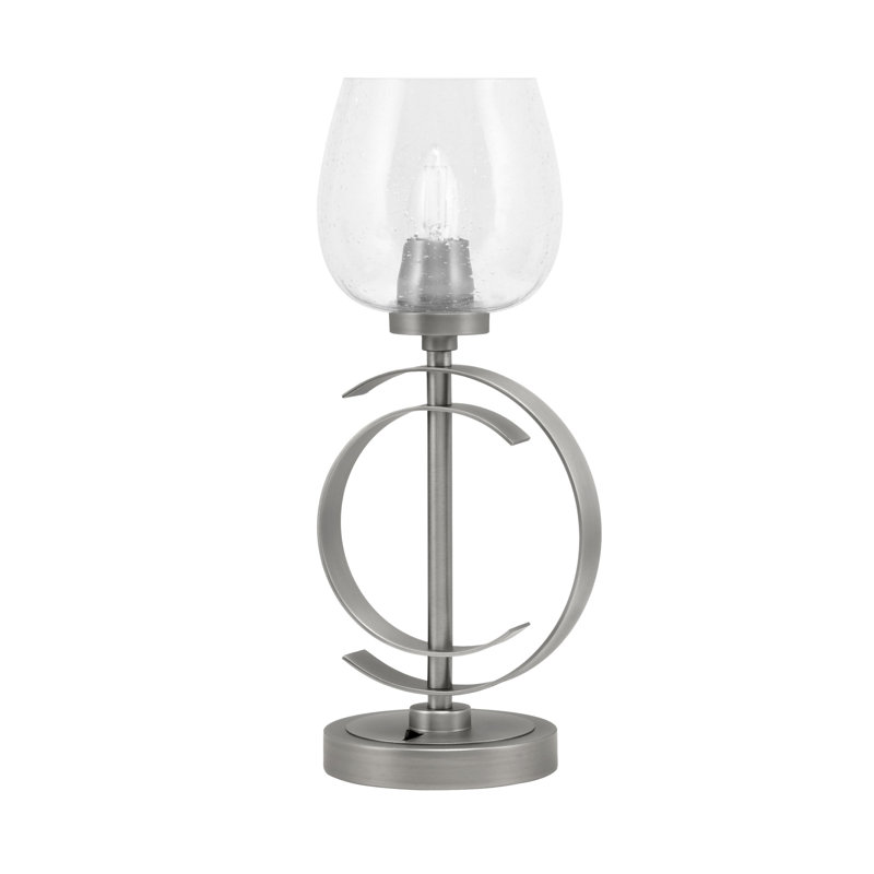 Lampe de table Waldene, Transparent, Graphite