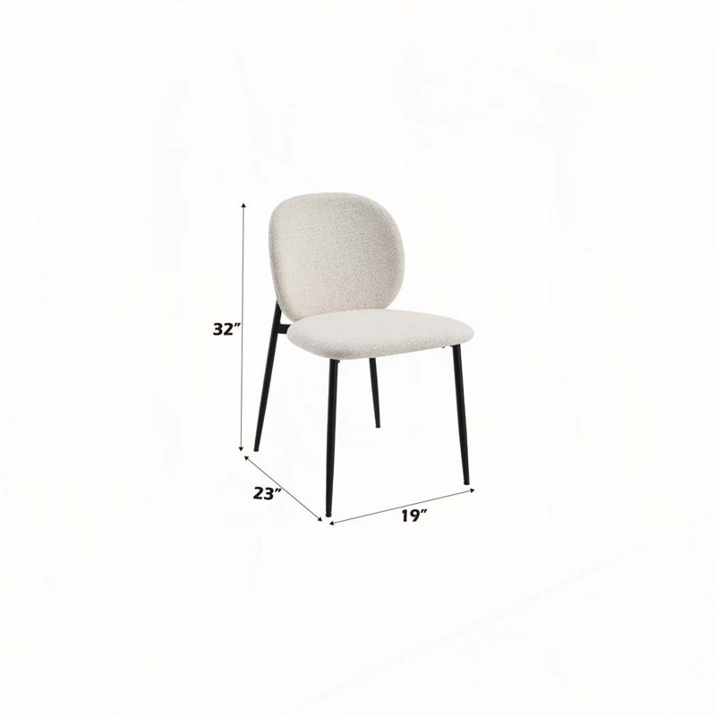Chaise rembourrée Boucle