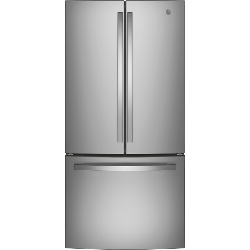 GE 33" French-door Refrigerator, 24.8 Cu.ft, Stainless Steel 