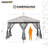 Sunjoy 11x11 ft. Pop Up Gazebo, 2-Tone Portable Canopy/Tent, Outdoor Hexagon Steel Frame Soft Top Gazebo, Mesh Sidewalls and Carry Bagcluded-45721945