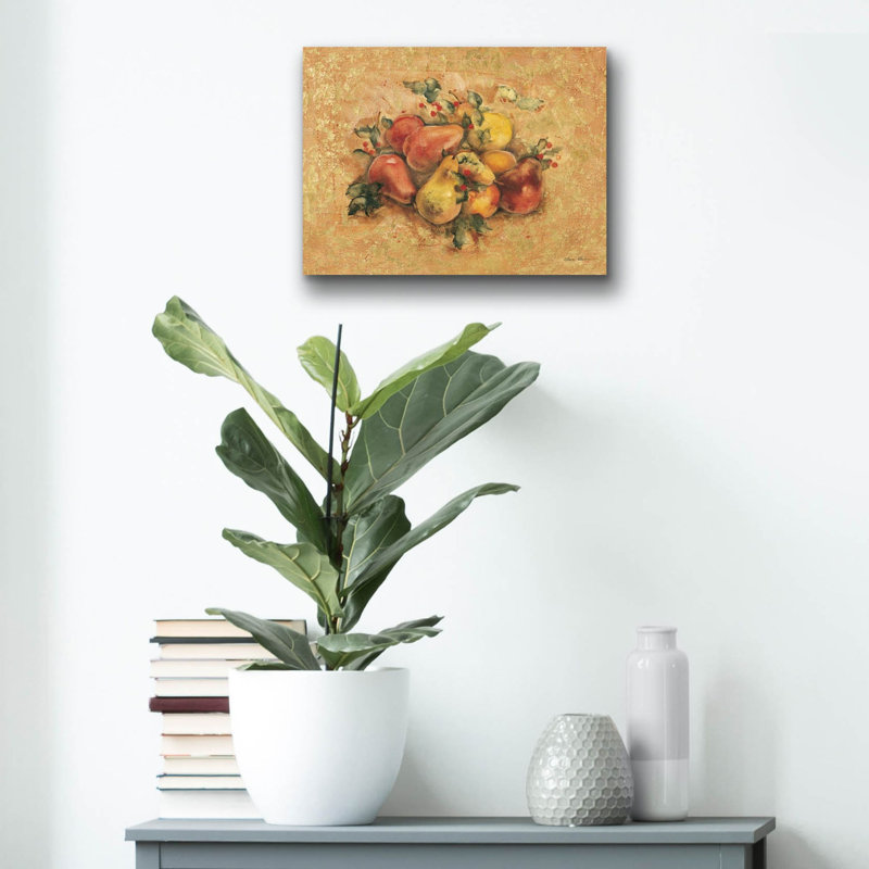 «Holiday Fruit» par Cheri Blum, art mural en verre acrylique, H 12 po x l 16 po x P 0,13 po