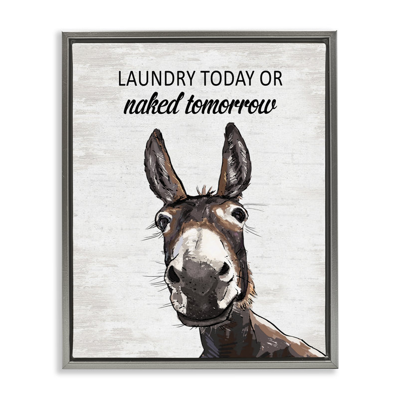 Cadre flottant Laundry Laundry, Cadre flottant gris lustré, H 31 po x l 25 po