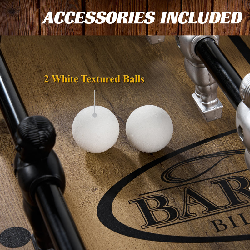 Barrington Billiards 58” Coventry Foosball Table, Metal Legs with Tabletop Soccer Balls