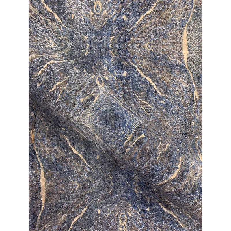 Ikat Area Rug, Rectangle 6' x 9'