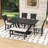 6-Piece Dining Table Set, Rectangular Dining Table with 4 Chairs and Bench-130703287