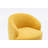 Swivel Accent Armchair Barrel Chair With Powder Coating Metal Ring-1135975763