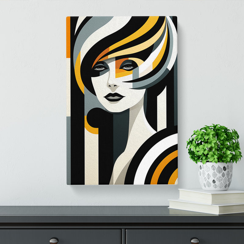Woman Op No.2 - Wrapped Canvas, 60cm H x 40cm W x 3cm D