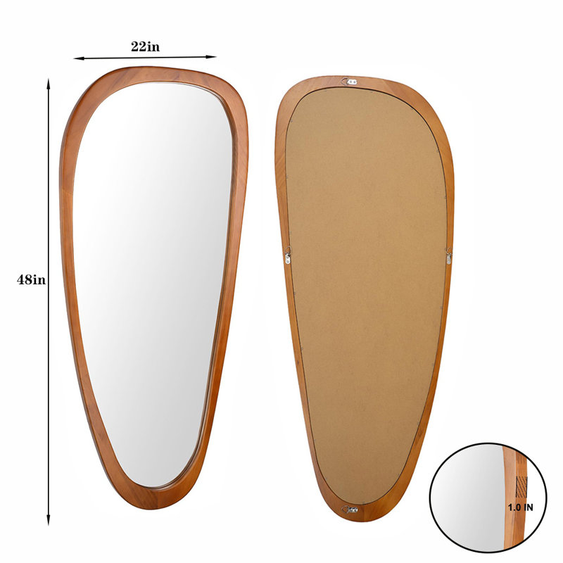Full Length Mirror, Full Length Irregular Wall Mirror, Dressing Mirror Wall Mounted For Bedroom Living Room Entryway Vanity Room