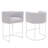 26" Upholstered Metal Barrel Counter Bar Stool-340202085-341230627