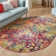 Corlenzo Abstract Orange/Pink/Blue/Yellow Area Rug