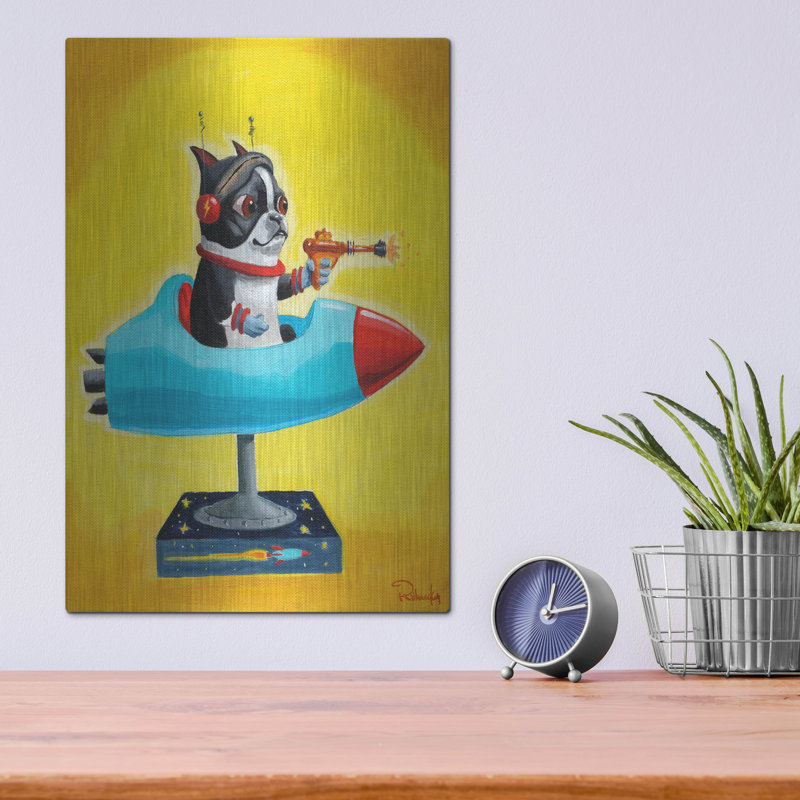" Rocket Yellow " by Brian Rubenacker, 16" H x 12" W