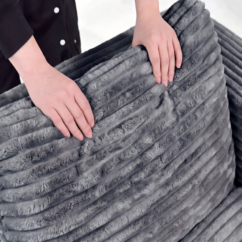 Canapé modulaire Boneless, Gris, Face à la droite