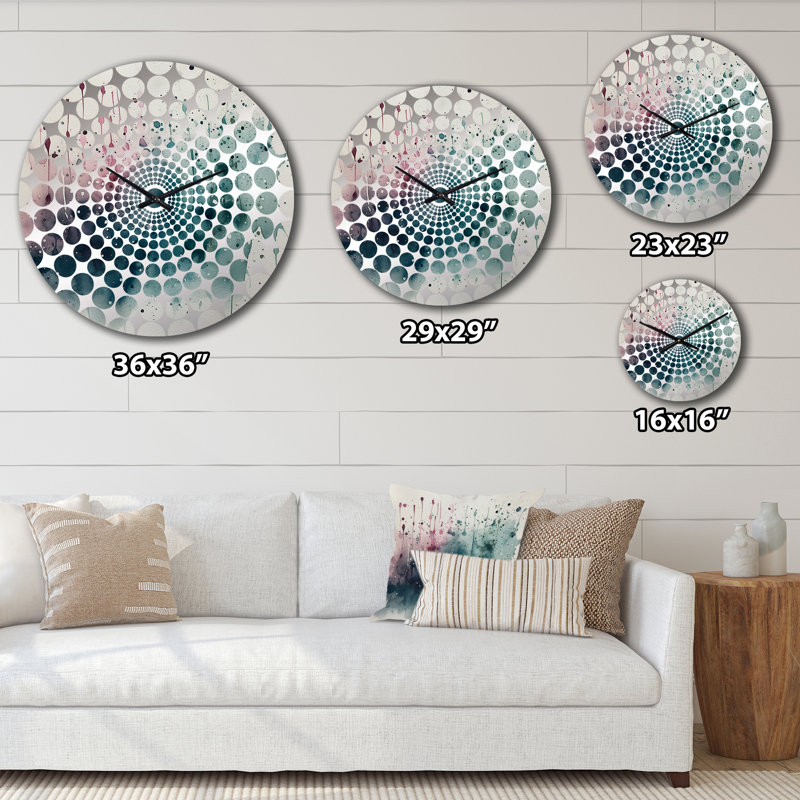 Horloge murale Crollingham - Minimalisme abstrait, Petit