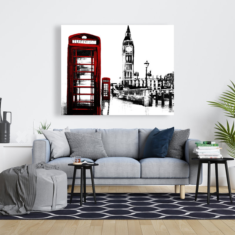 Cabine téléphonique et toile Big Ben | London Home Decor
