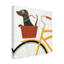 « beach bums teckel bicycle i », reproduction d’impression sur toile tendue-33420797