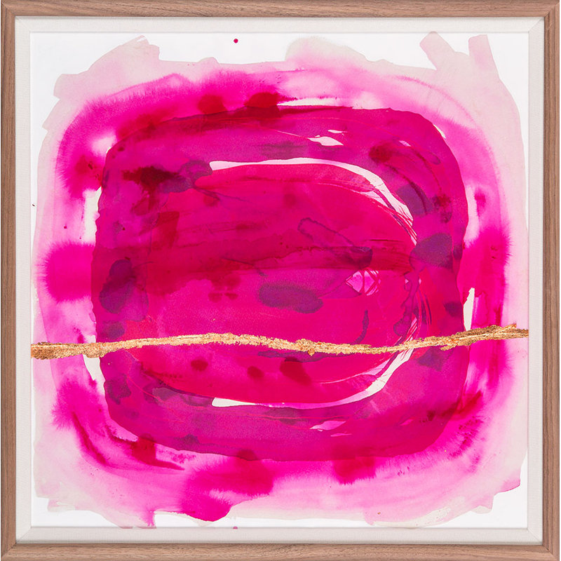 Wabi Sabi: Fuchsia Framed Painting