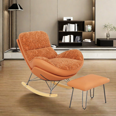 Chaise berçante de style traîneau de luxe