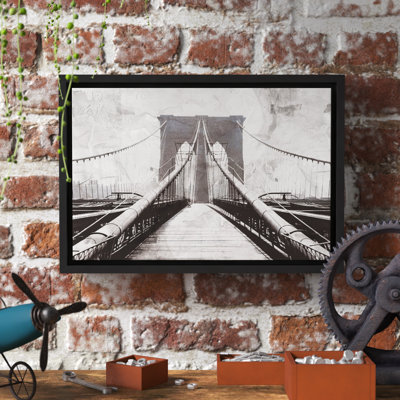 Pont de Brooklyn - reproduction de photo sur toile