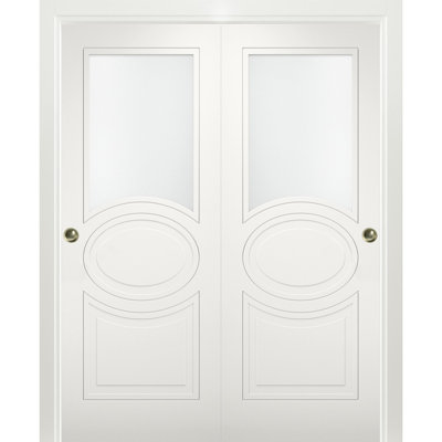 Portes coulissantes en verre givré Mela