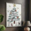 «Christmas Holiday Art» CECXI, reproduction d'art encadrée - bois massif-397311677