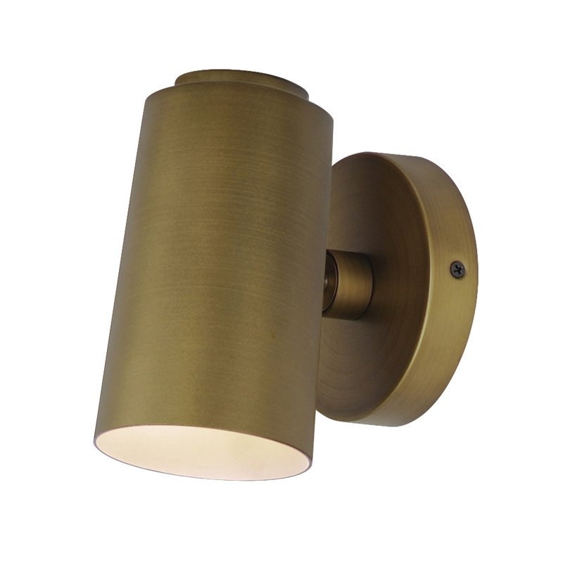 Aluminum Wall Light, Natural Aged Brass