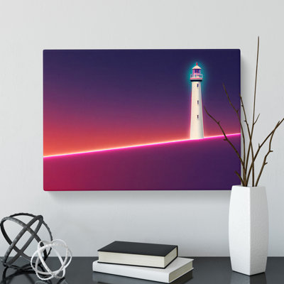 XXX-H1022-WF-959X Astounding Lighthouse - Wrapped Canvas Print