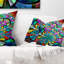 Coussin lombaire floral à motif fleur