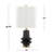 Cubia Table Lamp in Polyresin, Modern Brass & Linen Shade-1263188964