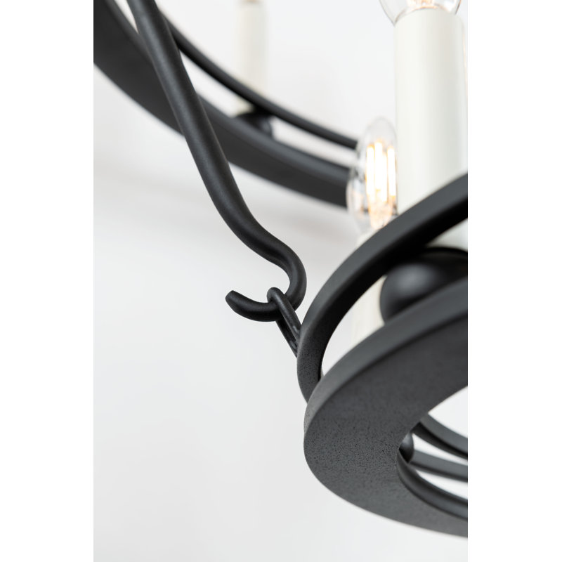 Sutton 28 Light Chandelier, Textured Black
