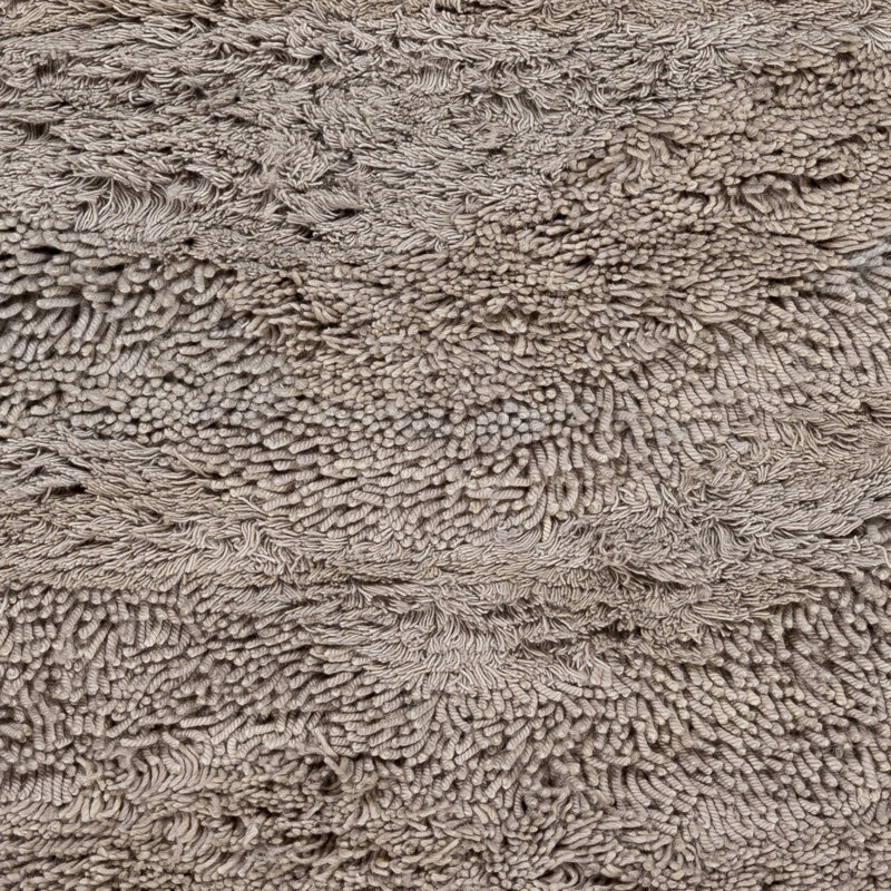 Berkley Wool Area Rug in Gray, Round 8'