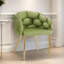 Ensemble de 2 fauteuils d'appoint faits à la main de luxe avec pieds dorés, fauteuil en velours moderne pour le salon et la chambre à coucher, vert