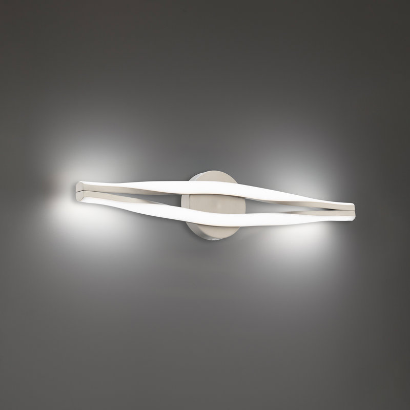 Jagger LED Bath Vanity & Wall Light, Brushed Nickel, 3000K