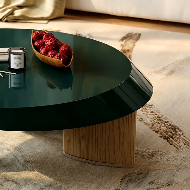 Table basse verte élégante, luxueuse et élégante