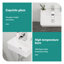 Lavabo de salle de bain mural rectangulaire en céramique blanc 14,5 x 10 pouces avec trou de robinet simple