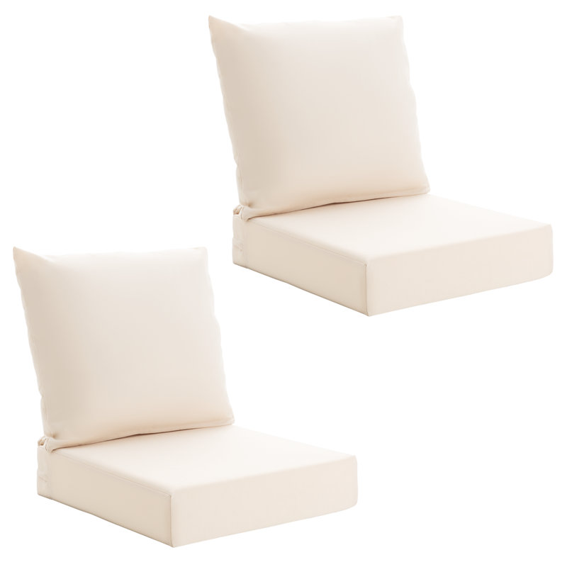Patio Furniture Cushions With Handle And Ties, Waterproof, Fade-resistant Outdoor Couch Cushion, Chair Pads For Dining Chairs