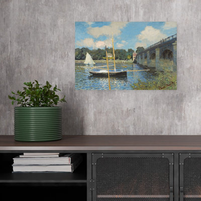 «The Bridge At Argenteuil», impression impressionniste classique de paysage côtier