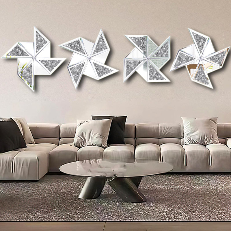 Windmill Shaped Wall Mirror