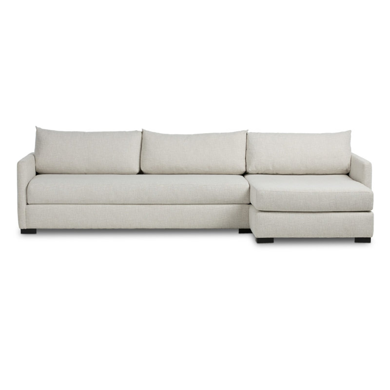 Wickham Chaise Sectional, 35" H x 126.5" W x 61" D, Right Arm Facing W/Storage
