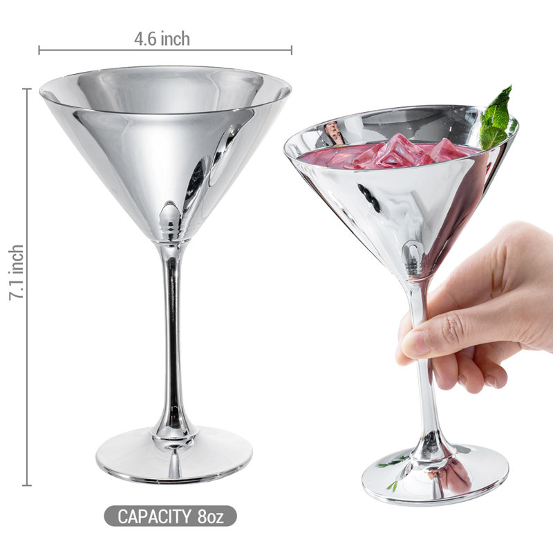 4 Piece 237ml Martini Glass Set